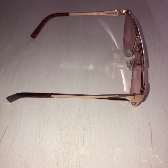 Classic Aviator Sunglasses Flat Top Mirrored Rose - Picture 5 of 6